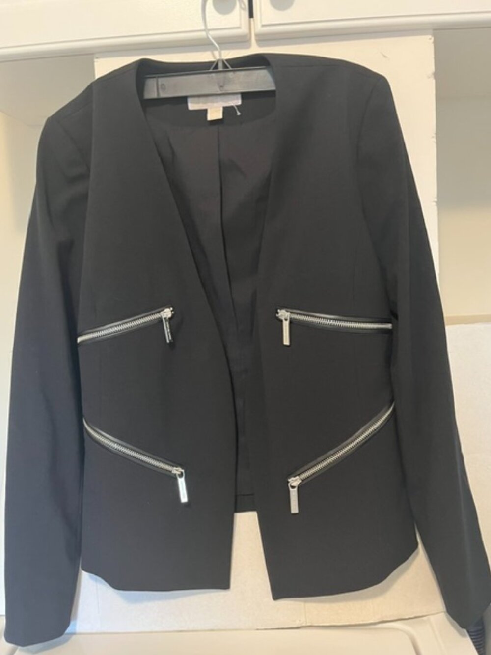 Michael Kors black zippers blazer.